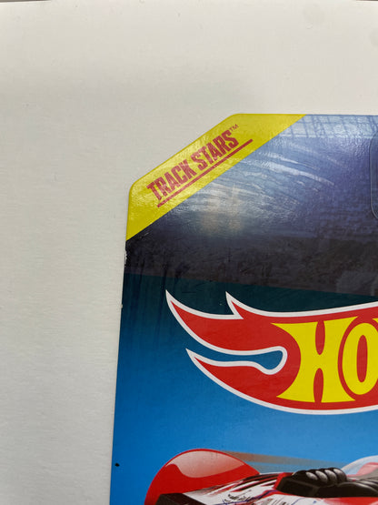 Hot Wheels 1/64 High Speed Wheels Track Stars Ballistik Red BDW25 - Damaged Box