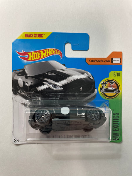 Hot Wheels 1/64 ‘15 Jaguar F-Type Project 7 Short Card Black - Damaged Card