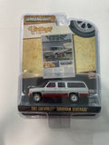 Greenlight 1/64 Vintage Ad Cars 1981 Chevrolet Suburban Silverado  Silver