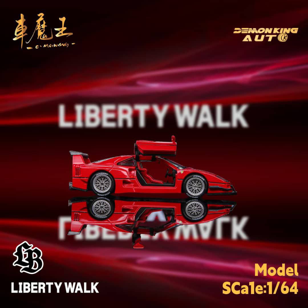 Demon King Auto 1/64 Ferrari F40 Liberty Walk Red
