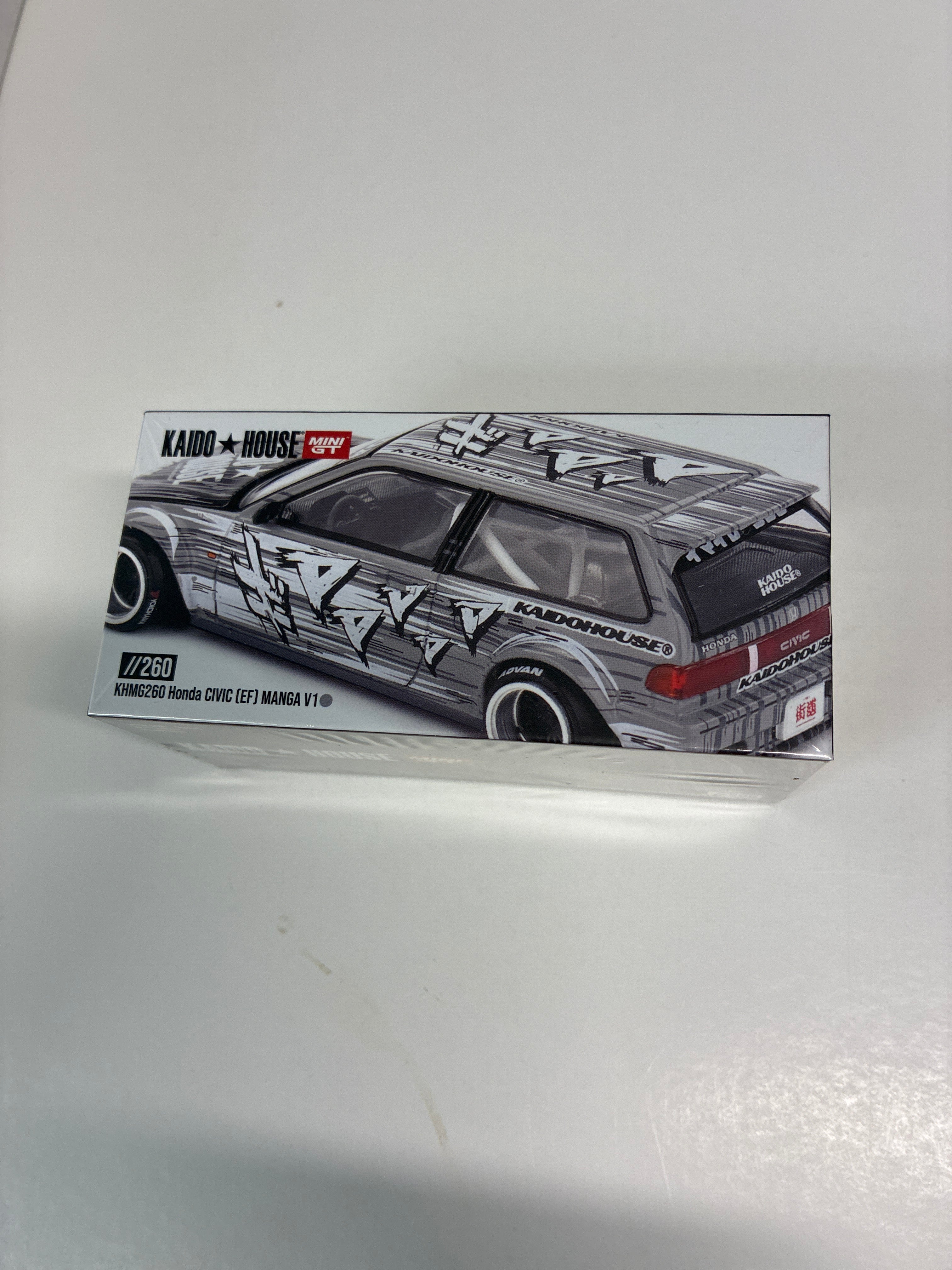 Mini GT x Kaido House 1/64 Honda Civic (EF) Kaido Manga V1 Grey