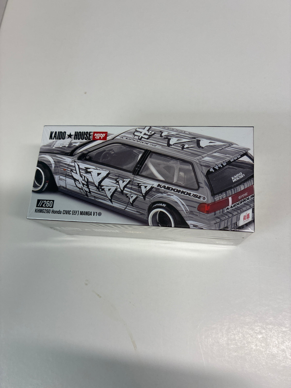 Mini GT x Kaido House 1/64 Honda Civic (EF) Kaido Manga V1 Grey - KHMG260