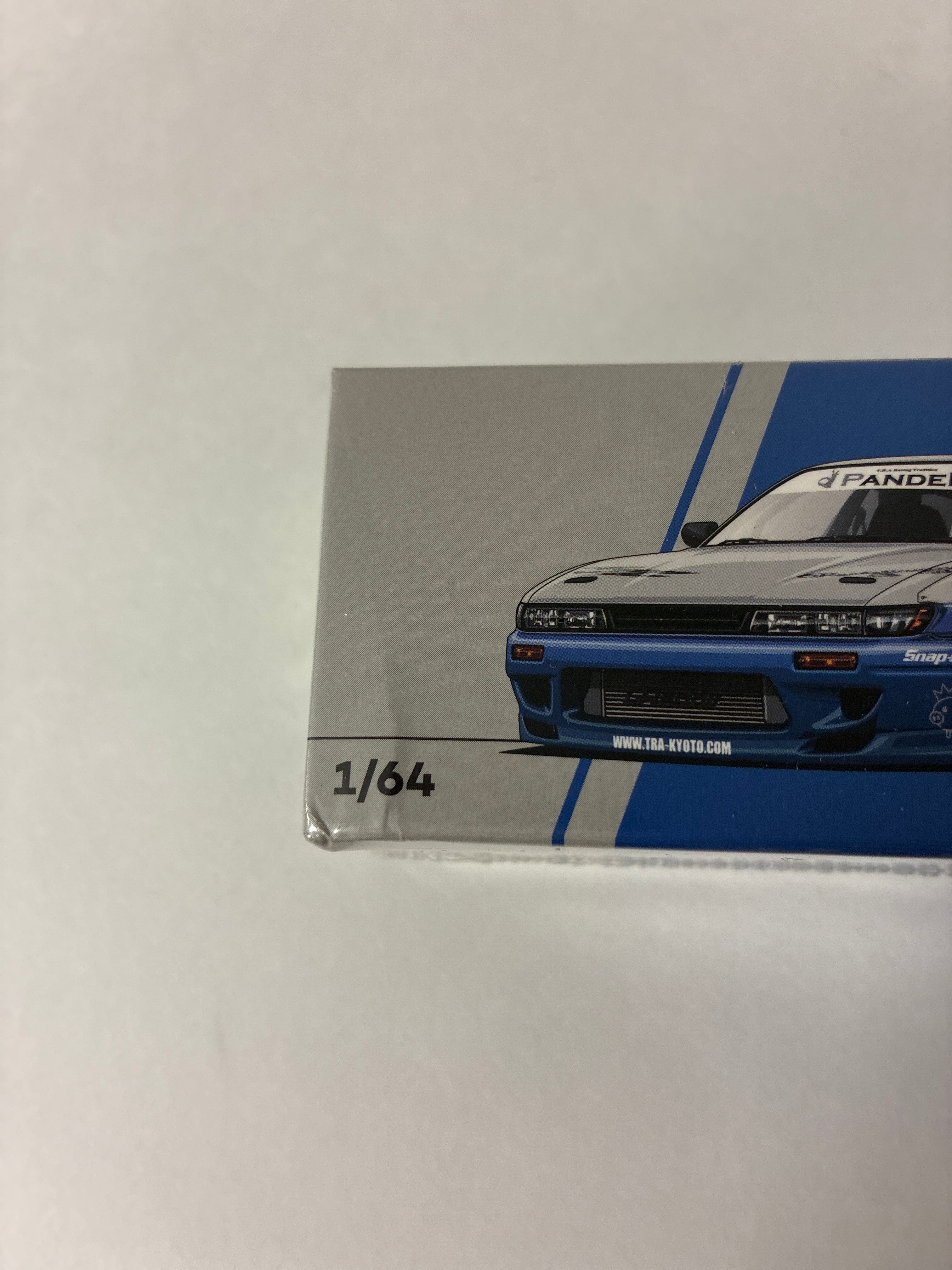 Pop Race 1/64 Pandem Nissan Silvia S13 Moontech Blue - PR64-0264