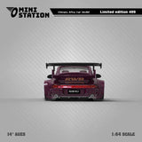 Mini Station 1/64 RWB Porsche 964 High Wing Hekigyoku Maroon