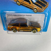 Hot Wheels 1/64 Ultra Hots Toyota AE86 Sprinter Trueno Gold - Damaged Card