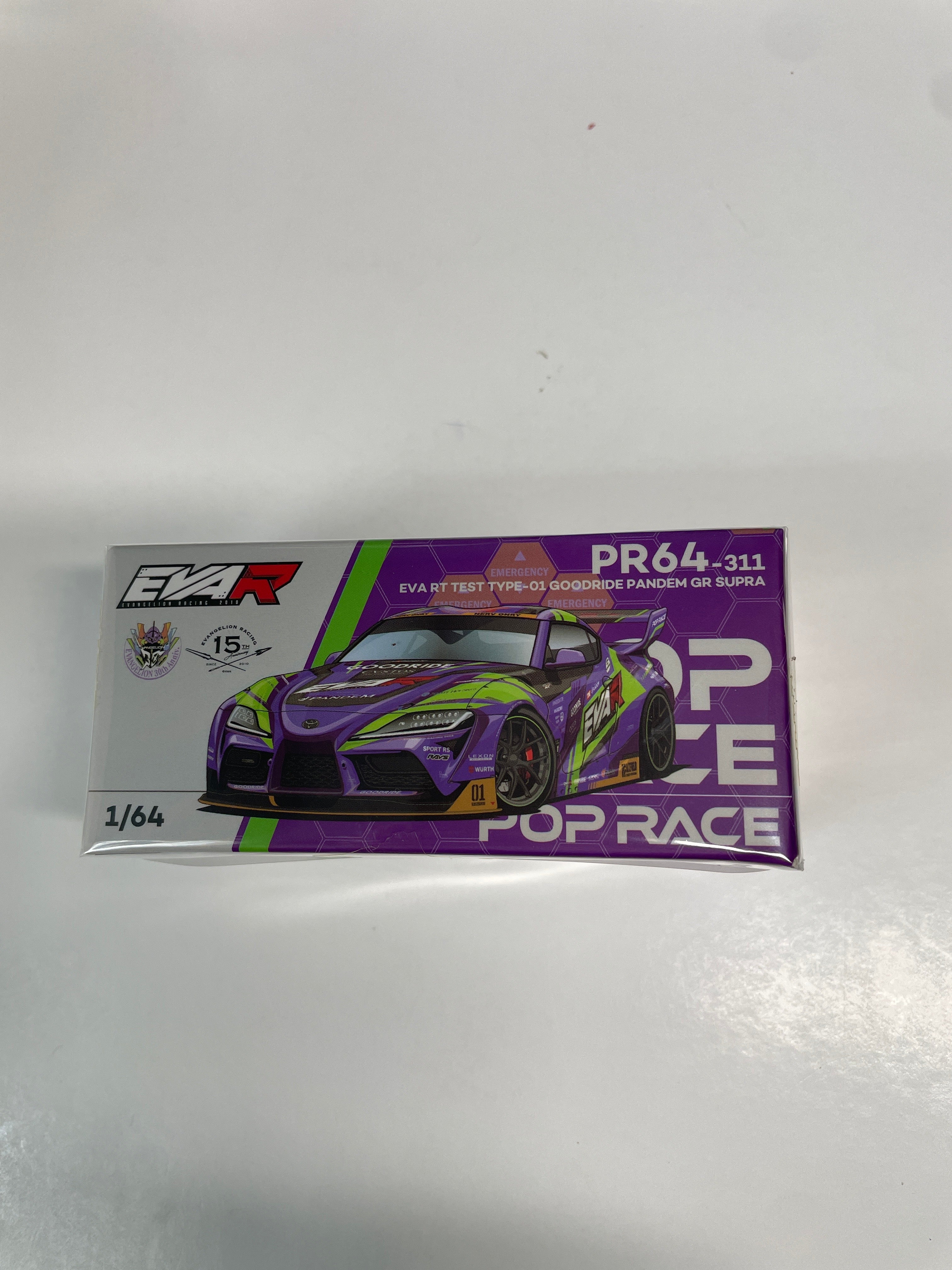 Pop Race 1/64 EVA RT Test Type-01 Goodride Pandem GR Toyota Supra