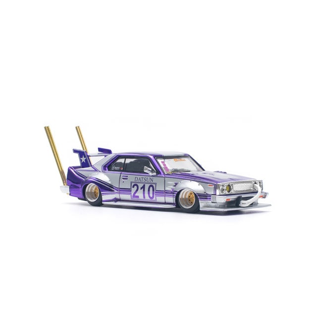 Pop Race 1/64 Nissan Skyline C210 Kaido Racer Bosozoku Style Purple