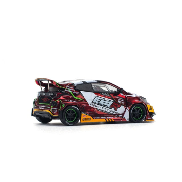 Pop Race 1/64 EVA RT Production Model-02 Goodride GR Toyota Yaris Red - PR64-0126