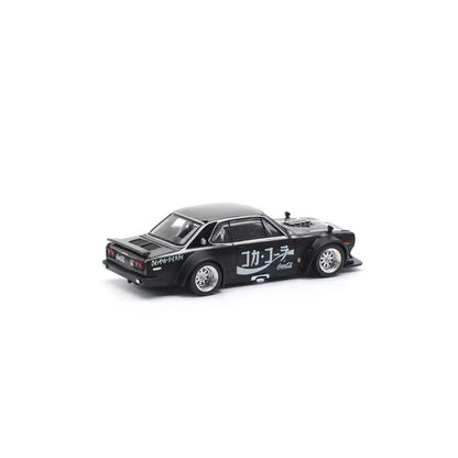 Pop Race 1/64 Nissan Skyline GT-R V8 Drift (Hakosuka) JP Coca-Cola Zero Sugar Black - PR64-0161