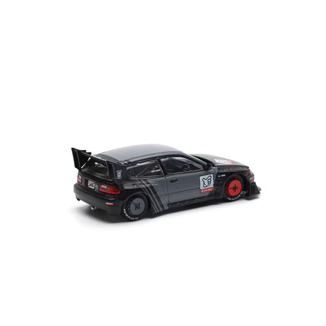 Pop Race 1/64 Pandem Honda Civic EG6 Black - PR64-0163
