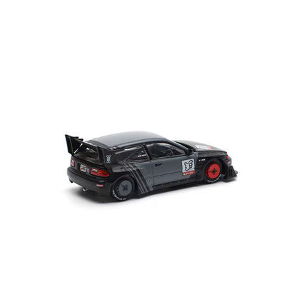 Pop Race 1/64 Pandem Honda Civic EG6 Black - PR64-0163