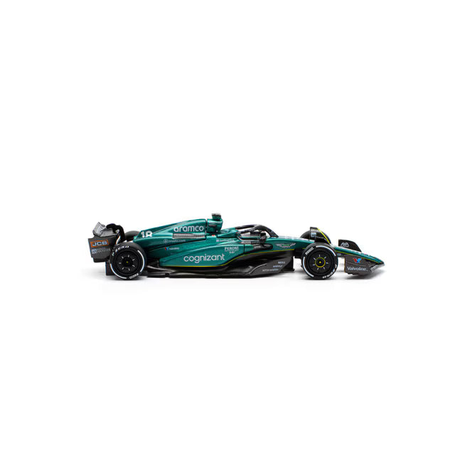 Pop Race 1/64 Aston Martin Aramco AMR23 #18 Black & Green - PR64-0234