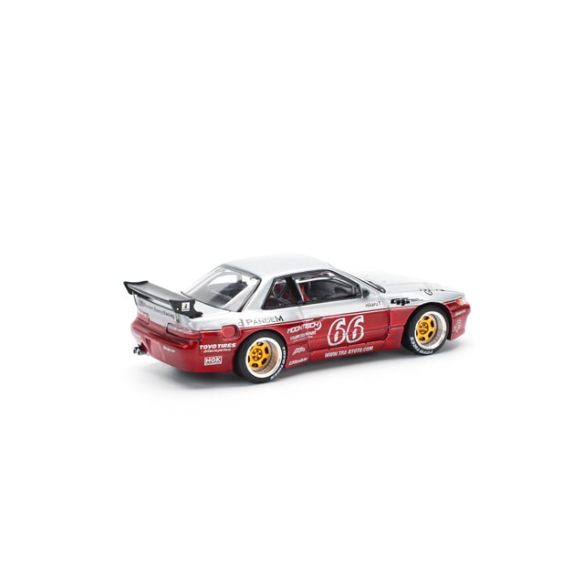 Pop Race 1/64 Pandem Nissan Silvia S13 - Moontech Red - PR64-0258