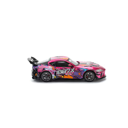 Pop Race 1/64 Darwin PRO 66G WBK Supra (A90) - 1087X LION DANCE Pink - PR64-0285