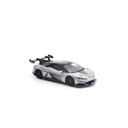 Pop Race 1/64 Yangwang U9 Silver - PR64-0442