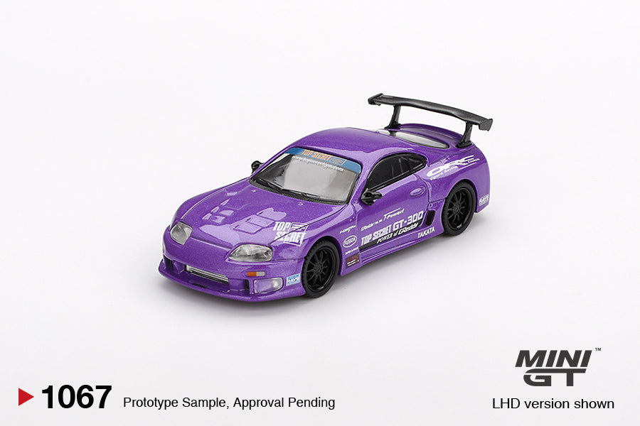 Mini GT 1/64 Toyota Supra (A80) Top Secret GT-300 Top Secret Purple - MGT01067