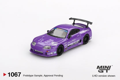Mini GT 1/64 Toyota Supra (A80) Top Secret GT-300 Top Secret Purple - MGT01067