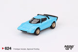 Mini GT 1/64 Lancia Stratos HF Stradale Azzuro Chiaro Blue