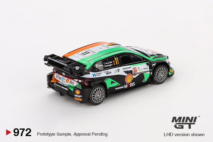 Mini GT 1/64 Hyundai i20 N Rally1 #11 2023 Rally Croatia  Power Stage Winner Black & Orange - MGT00972
