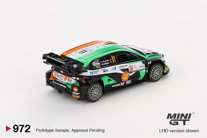 Mini GT 1/64 Hyundai i20 N Rally1 #11 2023 Rally Croatia  Power Stage Winner Black & Orange - MGT00972