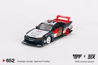 Mini GT x Mizu Diecast 1/64 LB-Super Silhouette Nissan SILVIA (S15) “GARUDA” Black - Damaged Card