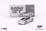 Mini GT 1/64 Bugatti EB110 GT Grigio Chiaro Silver