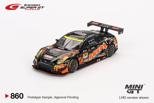 Mini GT 1/64 Nissan GT-R NISMO GT3 #10 2023 SUPER GT SERIES "PONOS GAINER GT-R" Black & Orange