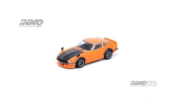 Inno64 1/64 Nissan Fairlady Z (S30) w/ Carbon Bonnet Orange