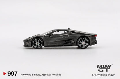 Mini GT 1/64 Jaguar C-X75 Test Car Black