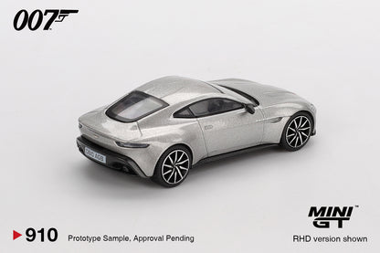 Mini GT 1/64 James Bond 007 Aston Martin DB10 “Spectre”  Traditional Chinese Blister Packaging Silver – MGT00910-007TC