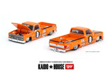 Mini GT x Kaido house 1/64 Chevrolet Silverado Dually KAIDO WORKS V2 Orange