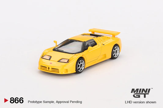 Mini GT 1/64 Bugatti EB110 Super Sport Giallo Bugatti Yellow