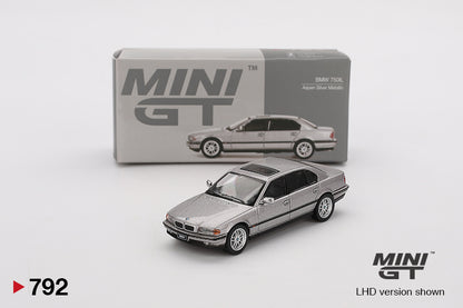 Mini GT 1/64 BMW 750IL Aspen Silver Metallic - MGT00792