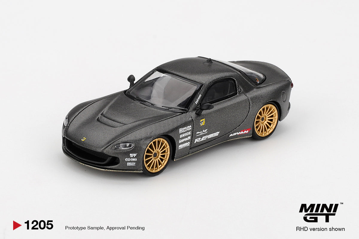 Mini GT 1/64 Mazda RX-7 RE-Amemiya 2025 Best Tuned Car Award Matsukiyo KOKU 3 Rotor NA-7 TAS Black - MGT01205