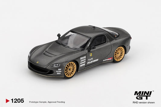 Mini GT 1/64 Mazda RX-7 RE-Amemiya 2025 Best Tuned Car Award Matsukiyo KOKU 3 Rotor NA-7 TAS Black - MGT01205