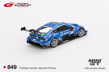Mini GT 1/64 Autobacs Super GT Nissan Z GT500 #1 MARELLI Impul Z Team Impul 2023 Super GT Series Blue