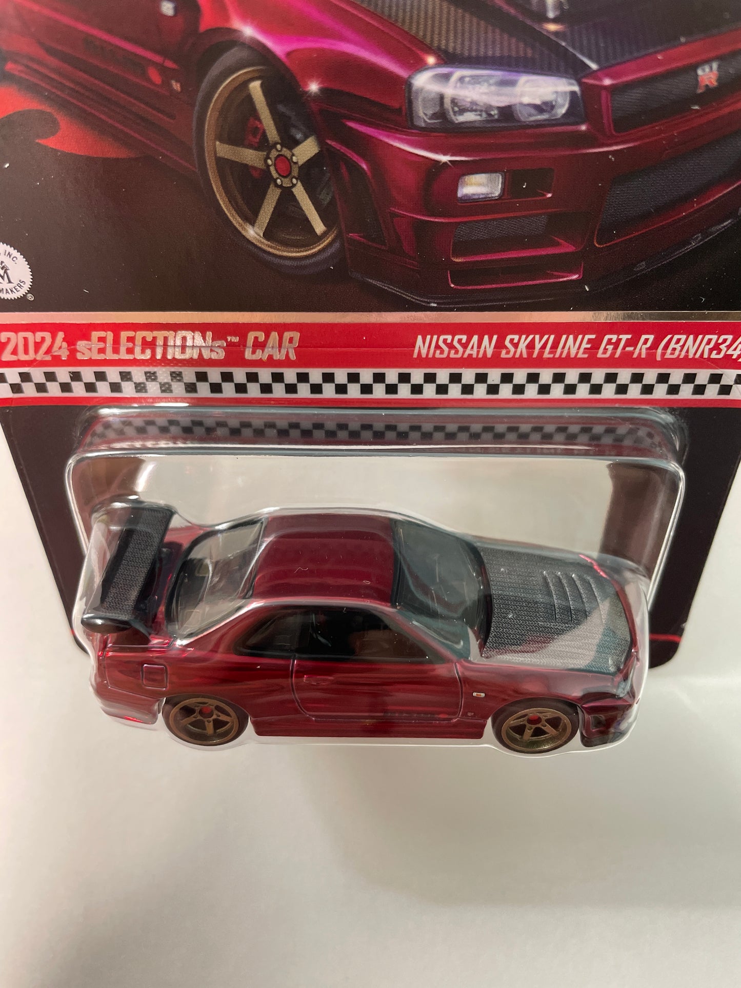 Hot Wheels 1/64 RLC 2024 Selections Car Nissan Skyline GT-R (BNR34) Red