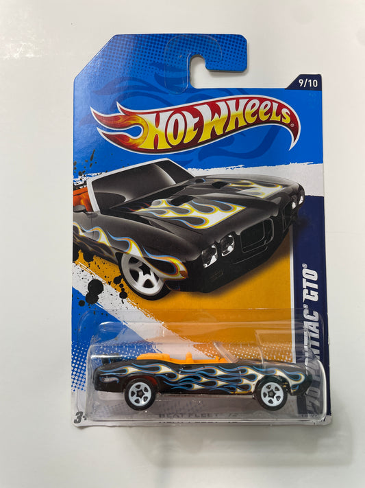 Hot Wheels 1/64 ‘70 Pontiac GTO Black - Damaged Box