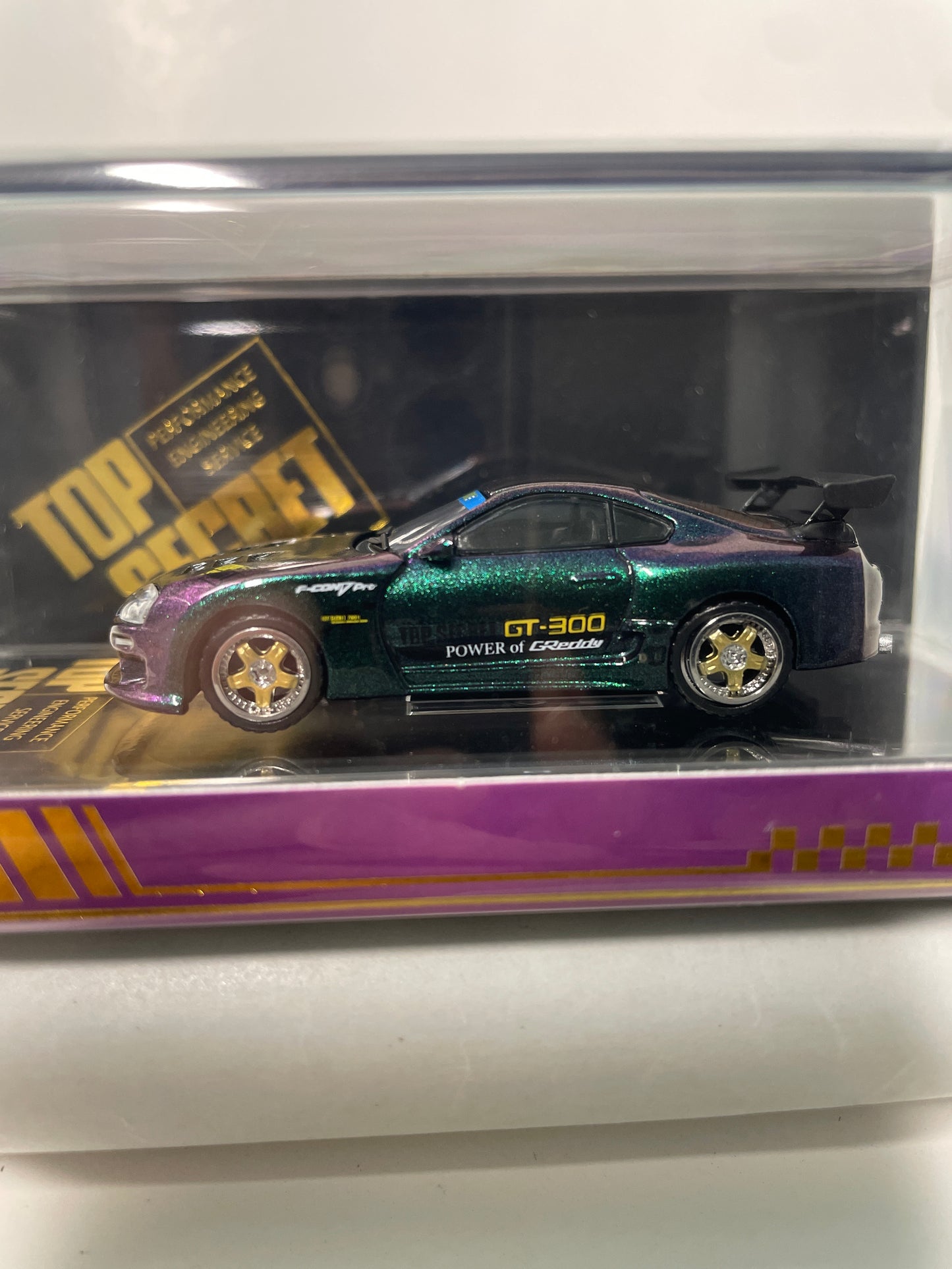 BM Creation 1/64 Top Secret GT-300 Toyota Supra 2025 Sydney Royal Easter Show Purple - 64B0432