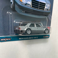 Hot Wheels 1/64 Car Culture Canyon Warriors Mercedes-Benz 500 E Silver