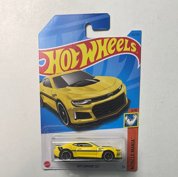 Hot Wheels 1/64 2017 Camaro ZL1 Yellow - Damaged Card