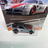 Hot Wheels 1/64 Forza Alfa Romeo 8C Competizione Silver - Damaged Card