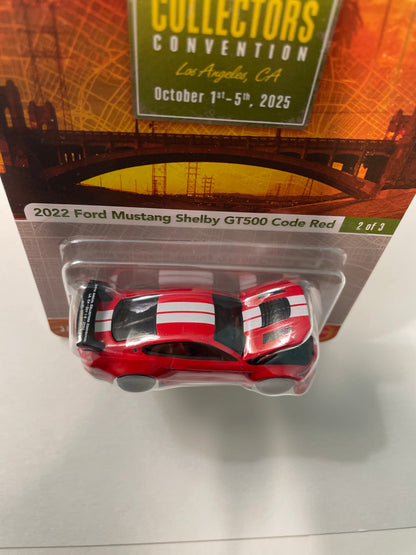 Hot Wheels 1/64 39th Annual Collectors Convention Los Angeles 2022 Ford Mustang Shelby GT500 Code Red