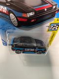 Hot Wheels 1/64 1985 Honda CR-X Black - Damaged Card