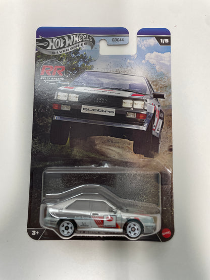 Hot Wheels 1/64 Silver Series Rally Racers '87 Audi Quattro Silver - JKX61