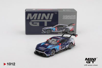 Mini GT 1/64 Ford Mustang GT3 #65 2024 IMSA Daytona 24 Hrs Ford Multimatic Motorsports Blue - MGT01012