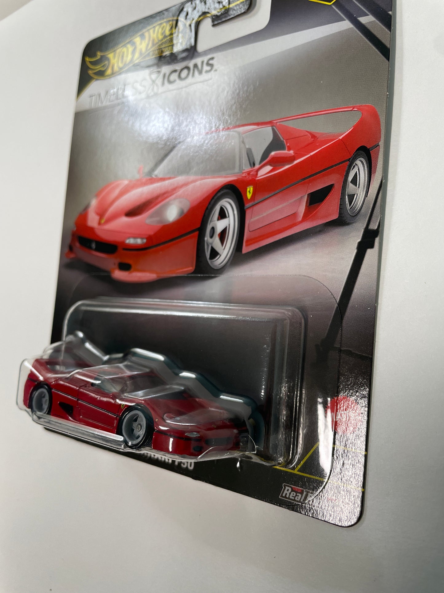 Hot Wheels 1/64 Car Culture Timeless Icons Ferrari F50 Red - JBK56 - Damaged Box