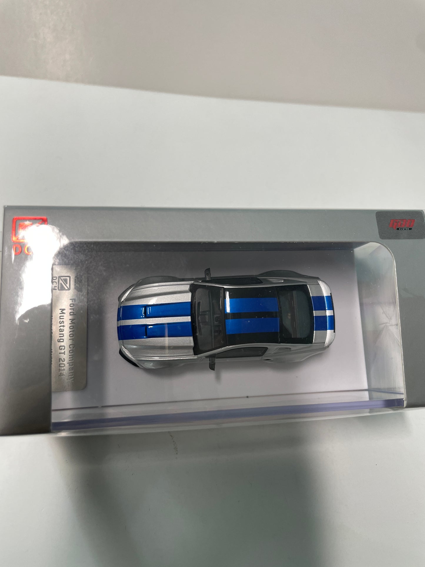 DCM 1/64 Ford Mustang GT 2014 Silver & Blue