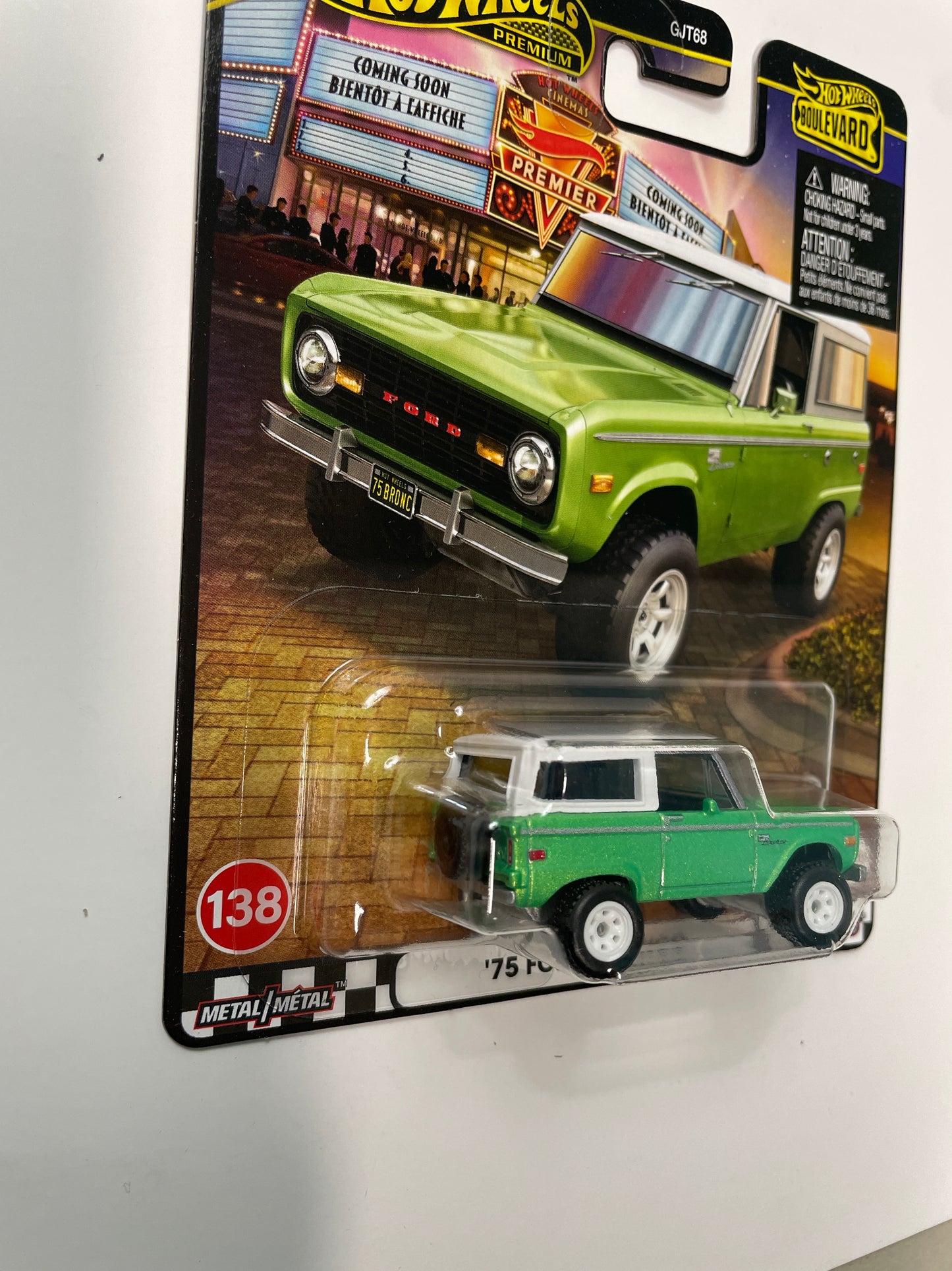 Hot Wheels 1/64 '75 Ford Bronco Green - JBL12