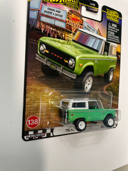 Hot Wheels 1/64 '75 Ford Bronco Green - JBL12